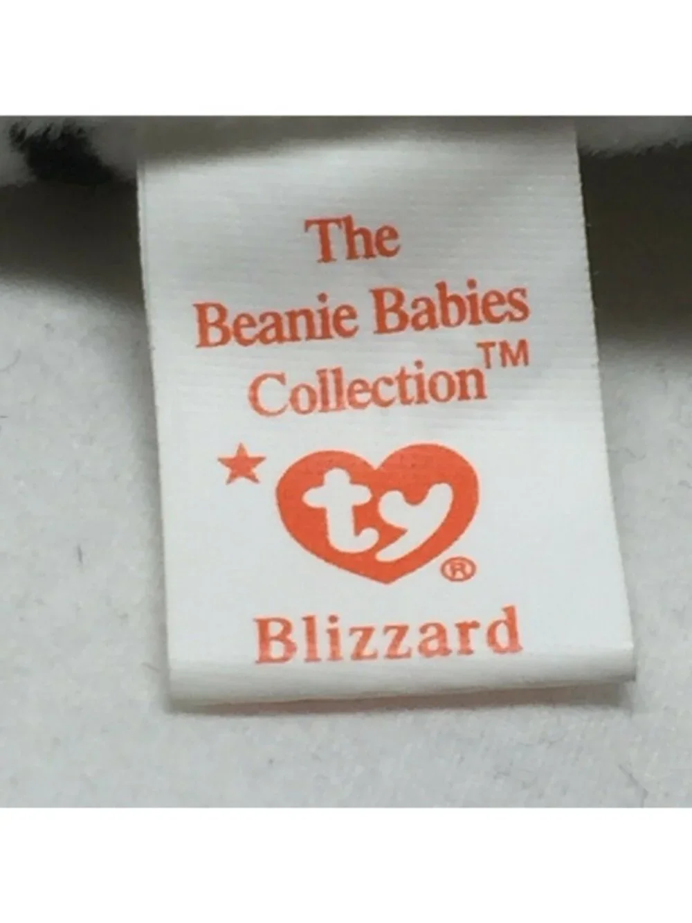 Ty Beanie Baby Blizzard Tiger Black White Stripes Retired Plush Toy Dec 12 1996